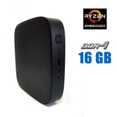 Неттоп HP t540 Thin Client USFF / AMD Ryzen Embedded R1305G (2 (4) ядра по 1.5 - 2.8 GHz) / 16 GB DDR4 / 512 GB SSD M.2 / AMD Radeon Vega 3 Graphics / 45W / WiFi
