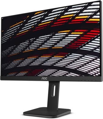 Монитор AOC 24P1 / 24" (1920x1080) IPS / 1x HDMI, 1x DisplayPort, 1x DVI, 1x VGA, 4x USB 3.0, 2x Audio / 2x 2.0W / VESA 100x100 / Pivot