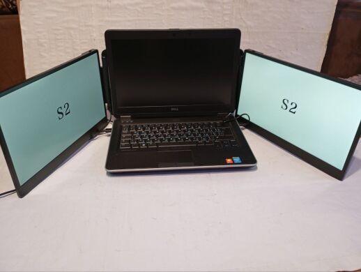 Новые портативные мониторы для ноутбуков lCD Teamgee s2 / 2x 14" (1920x1080) IPS / USB Type-C / 2x 2W