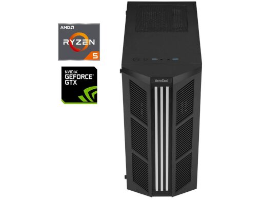 Ігровий ПК AeroCool Prime-G-BK-v1 Black Tower / AMD Ryzen 5 3600 (6 (12) ядер по 3.6 - 4.2 GHz) / 16 GB DDR4 / 256 GB SSD + 500 HDD / nVidia GeForce GTX 1660 Ti, 6 GB GDDR6, 192-bit / 600W / Win 10