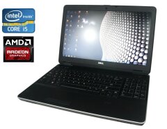 Ігровий ноутбук Dell Latitude E6540 / 15.6" (1366x768) TN / Intel Core i5-4300M (2 (4) ядра по 2.6 - 3.3 GHz) / 8 GB DDR3 / 240 GB SSD / AMD Radeon HD 8790M, 2 GB GDDR5, 128-bit / WebCam / DVD-ROM / Win 10 Pro