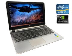 Ноутбук HP Pavilion 15-ab20ng / 15.6" (1366x768) TN / Intel Core i5-5200U (2 (4) ядра по 2.2 - 2.7 GHz) / 8 GB DDR3 / 256 GB SSD / nVidia GeForce 940M, 2 GB DDR3, 64-bit / WebCam / DVD-ROM / Win 10 Home