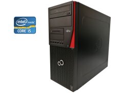 ПК Б-класс Fujitsu Esprimo P720 E85+ Tower / Intel Core i5-4570 (4 ядра по 3.2 - 3.7 GHz) / 16 GB DDR3 / 120 GB SSD + 500 GB HDD / Intel HD Graphics 4600 / DVD-RW + USB-флешка 64 GB