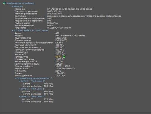 Дискретная видеокарта AMD Radeon HD 7470, 1 GB GDDR3, 64-bit