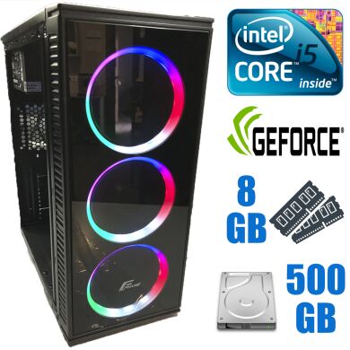 Frime Bastion Tower new / Intel Core i5-4570 (4 ядра по 3.2 - 3.6 GHz) / 8GB DDR3 / 500GB HDD new / nVidia GeForce GTX 1060 6GB / 500W