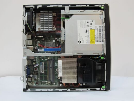 HP Compaq 8200 USFF / Intel Core i5-2500S (4 ядра по 2,70 - 3,70 GHz) / 4 GB DDR3 / 250 GB HDD / ATI Radeon 5450 512MB / DVD-RW