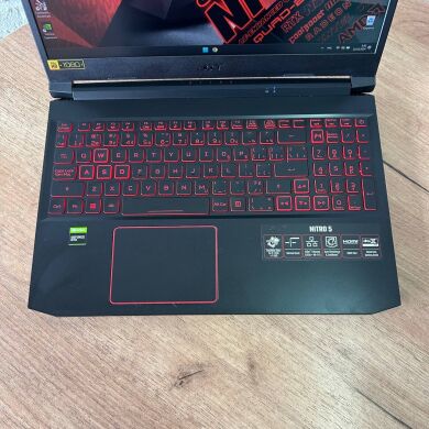 Ігровий ноутбук Acer Nitro 5 AN515-57 / 15.6" (1920x1080) IPS / Intel Core i5-11400H (6 (12) ядра по 2.2 - 4.5&nbsp;GHz) / 8 GB DDR4 / 256 GB SSD / nVidia GeForce GTX 1650, 4 GB GDDR6, 128-bit / WebCam