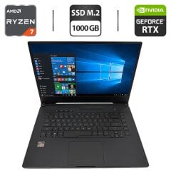 Ігровий ноутбук Asus ROG Zephyrus GA502I / 15.6" (1920x1080) IPS / AMD Ryzen 7 4800HS (8 (16) ядер по 2.9 - 4.2 GHz) / 16 GB DDR4 / 1000 GB SSD M.2 / nVidia GeForce RTX 2060, 6 GB GDDR6, 192-bit