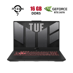 Ігровий ноутбук Asus TUF Gaming A17 FA707RR-HX006K / 17.3" (1920x1080) IPS / AMD Ryzen 7 6800H (8 (16) ядер по 3.2 - 4.7 GHz) / 16 GB DDR5 / 1000 GB SSD / nVidia GeForce RTX 3070, 8 GB GDDR6, 256-bit / WebCam