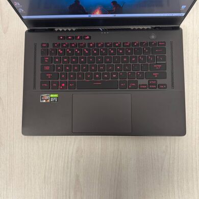 Ігровий ноутбук Б-клас Asus ROG Zephyrus G15 GA503QR / 15.6" (2560x1440) IPS / AMD Ryzen 9 5900HS (8 (16) ядер по 3.0 - 4.6 GHz) / 16 GB DDR4 / 1000 GB SSD NVMe / nVidia GeForce RTX 3070, 8 GB GDDR6, 256-bit Ігровий ноутбук Б-клас Asus ROG Zephyrus G15 GA503QR / 15.6" (2560x1440) IPS / AMD Ryzen 9 5900HS (8 (16) ядер по 3.0 - 4.6 GHz) / 16 GB DDR4 / 1000 GB SSD NVMe / nVidia GeForce RTX 3070, 8 GB GDDR6, 256-bit