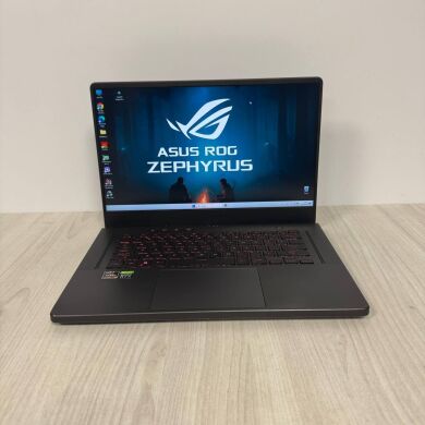 Ігровий ноутбук Б-клас Asus ROG Zephyrus G15 GA503QR / 15.6" (2560x1440) IPS / AMD Ryzen 9 5900HS (8 (16) ядер по 3.0 - 4.6 GHz) / 16 GB DDR4 / 1000 GB SSD NVMe / nVidia GeForce RTX 3070, 8 GB GDDR6, 256-bit Ігровий ноутбук Б-клас Asus ROG Zephyrus G15 GA503QR / 15.6" (2560x1440) IPS / AMD Ryzen 9 5900HS (8 (16) ядер по 3.0 - 4.6 GHz) / 16 GB DDR4 / 1000 GB SSD NVMe / nVidia GeForce RTX 3070, 8 GB GDDR6, 256-bit