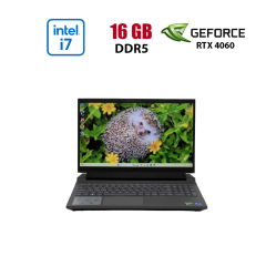 Игровой ноутбук Dell G15 5530 / 15.6" (1920x1080) IPS / Intel Core i7-13650HX (14 (20) ядер по 3.6 - 4.9 GHz) / 16 GB DDR5 / 960 GB SSD / nVidia GeForce RTX 4060, 8 GB GDDR6, 128-bit / WebCam