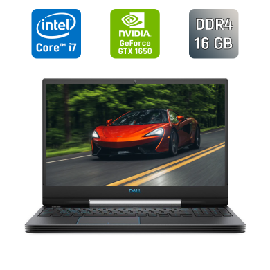 Игровой ноутбук Dell G5 5590 / 15.6" (1920x1080) IPS / Intel Core i7-9750H (6 (12) ядер по 2.6 - 4.5 GHz) / 16 GB DDR4 / 512 GB SSD / nVidia GeForce GTX 1650, 4 GB GDDR6, 128-bit / WebCam / Windows 10