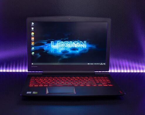 Игровой ноутбук Б-класс Lenovo Legion Y520-15IKBN / 15.6" (1920x1080) IPS / Intel Core i7-7700HQ (4 (8) ядра по 2.8 - 3.8 GHz) / 8 GB DDR4 / 128 GB SSD + 1000 GB HDD / nVidia GeForce GTX 1050, 2 GB GDDR5, 128-bit / WebCam / HDMI