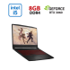 Ігровий ноутбук MSI Katana GF66 11UE-883NEU / 15.6" (1920x1080) IPS / Intel Core i5-11400H (6 (12) ядер по 2.2 - 4.5 GHz) / 8 GB DDR4 / 240 GB SSD / nVidia GeForce RTX 3060, 6 GB GDDR6, 192-bit / WebCam купити