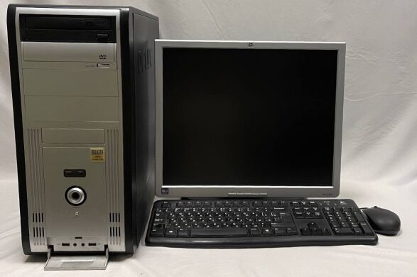 Комплект ПК: Majesty Computers Tower / Intel Pentium E5200 (2 ядра по 2.5 GHz) / 4 GB DDR2 / 80 GB HDD + 80 GB HDD / nVidia GeForce 8500 GT, 512 MB DDR2, 128-bit + Монитор HP L1940T / 19" (1280x1024) TN / VGA, DVI, USB + Клавиатура, мышь и кабели Комплект ПК: Majesty Computers Tower / Intel Pentium E5200 (2 ядра по 2.5 GHz) / 4 GB DDR2 / 80 GB HDD + 80 GB HDD / nVidia GeForce 8500 GT, 512 MB DDR2, 128-bit + Монитор HP L1940T / 19" (1280x1024) TN / VGA, DVI, USB + Клавиатура, мышь и кабели