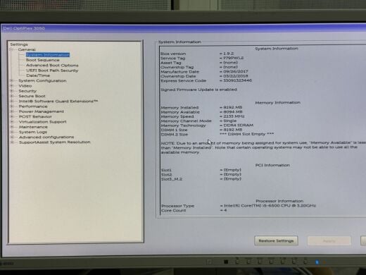 Компьютер Dell OptiPlex 3050 SFF / Intel Core i5-6500 (4 ядра по 3.2 - 3.6 GHz) / 8 GB DDR4 / no HDD / Intel HD Graphics 530 / 180W / DisplayPort / HDMI