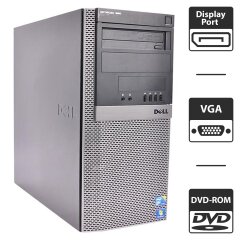 Комп'ютер Dell OptiPlex 980 Tower / Intel Core i5-660 (2 (4) ядра по 3.3 - 3.6 GHz) / 4 GB DDR3 / 320 GB HDD / Intel HD Graphics / DisplayPort / VGA / DVD-ROM