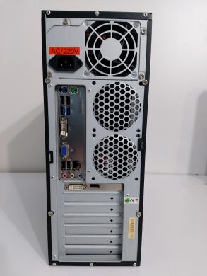 Комп'ютер Hyundai Black Tower / Intel Core i5-3470 (4 ядра по 3.2 - 3.6 GHz) / 16 GB DDR3 / 128 GB SSD NEW + 320 GB HDD / AMD Radeon HD 7570, 1 GB GDDR5, 128-bit / 400W NEW