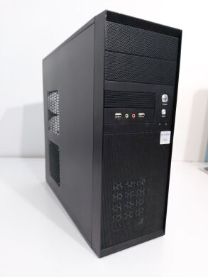 Комп'ютер Hyundai Black Tower / Intel Core i5-3470 (4 ядра по 3.2 - 3.6 GHz) / 16 GB DDR3 / 128 GB SSD NEW + 320 GB HDD / AMD Radeon HD 7570, 1 GB GDDR5, 128-bit / 400W NEW