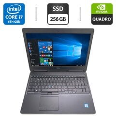 Мобильная рабочая станция Б-класс Dell Precision 7510 / 15.6" (1920x1080) IPS / Intel Core i7-6820HQ (4 (8) ядра по 2.7 - 3.6 GHz) / 16 GB DDR4 / 256 GB SSD / nVidia Quadro M2000M, 4 GB GDDR5, 128-bit / WebCam