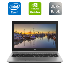 Мобільна робоча станція Б-клас HP zBook 15 G5 / 15.6" (1920x1080) IPS / Intel Xeon E-2176M (6 (12) ядер по 2.7 - 4.4 GHz) / 16 GB DDR4 / 480 GB SSD / nVidia Quadro P2000, 4 GB GDDR5, 128-bit / WebCam / TouchID