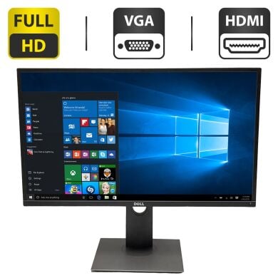 Монитор Dell P2717H / 27" (1920x1080) IPS / VGA, HDMI, DisplayPort / VESA 100x100 + Кабель питаня