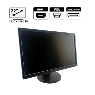 Монітор Iiyama E2283H / 22" (1920x1080) TN / VGA, DP, HDMI