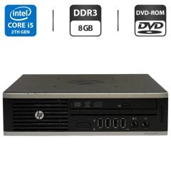 Неттоп HP Compaq 8200 Elite USFF / Intel Core i5-2400S (4 ядра по 2.5 - 3.3 GHz) / 8 GB DDR3 / 320 GB HDD / Intel HD Graphics 2000 / DVD-ROM