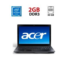 Ноутбук Acer Aspire ES1-111M / 11.6" (1366x768) TN / Intel Celeron N2840 (2 ядра по 2.16 - 2.58 GHz) / 2 GB DDR3 / 30 GB SSD / Intel HD Graphics / WebCam