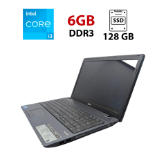 Ноутбук Acer TravelMate 5740 / 15.6" (1366x768) TN / Intel Core i3-370M (2 (4) ядра по 2.4 GHz) / 6 GB DDR3 / 128 GB SSD / Intel HD Graphics / WebCam