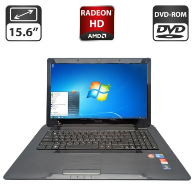 Ноутбук Asus A72J / 15.6" (1366x768) TN / Intel Core i3-350M (2 (4) ядра по 2.2 GHz) / 6 GB DDR3 / 320 GB HDD / AMD Radeon HD 5740, 1 GB GDDR3, 64-bit / WebCam / DVD-ROM