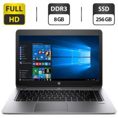 Ноутбук Б-класс HP EliteBook Folio 1040 G1 / 14" (1600x900) TN / Intel Core i5-4310U (2 (4) ядра по 2.0 - 3.0 GHz) / 8 GB DDR3 / 256 GB SSD / Intel HD Graphics 520 / WebCam / HDMI / Windows 10 Pro