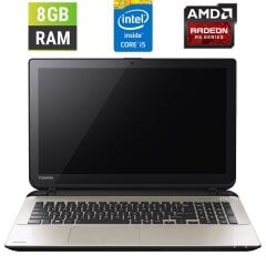 Ноутбук Б-клас Toshiba Satellite L50-B-1DR / 15.6" (1366x768) TN / Intel Core i5-4200U (2 (4) ядра по 1.6 - 2.6 GHz) / 8 GB DDR3 / 128 GB SSD / AMD Radeon R5 M230, 2 GB DDR3, 64-bit / WebCam