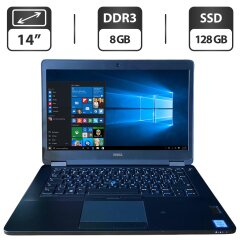 Ноутбук Dell Latitude E5470 / 14" (1366x768) TN / Intel Core i5-6300U (2 (4) ядра по 2.4 - 3.0 GHz) / 8 GB DDR3 / 128 GB SSD / Intel HD Graphics 520 / WebCam