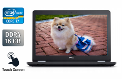 Ноутбук Dell Latitude E5570 / 15.6" (1920x1080) IPS Touch / Intel Core i7-6600U (2 (4) ядра по 2.6 - 3.4 GHz) / 16 GB DDR4 / 512 GB SSD / AMD Radeon R7 M360, 2 GB DDR3, 64-bit / WebCam / Windows 10