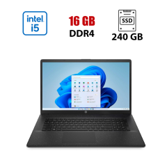 Ноутбук HP 17-cp0617ng / 17.3" (1920x1080) IPS / Intel Core i5-1334U (10 (12) ядер по 3.4 - 4.6 GHz) / 16 GB DDR4 / 240 GB SSD / Intel Iris Xe Graphics / WebCam / Windows 11