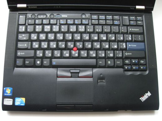 Ноутбук Lenovo ThinkPad T410 / 14.1" (1280x800) TN / Intel Core i5-540M (2 (4) ядра по 2.53 - 3.07 GHz) / 8 GB DDR3 / 250 GB SSD / nVidia NVS 3100M, 256 MB GDDR3, 64-bit / WebCam