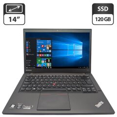 Ноутбук Lenovo ThinkPad T440s / 14" (1600x900) TN / Intel Core i5-4300U (2 (4) ядра по 1.9 - 2.9 GHz) / 8 GB DDR3 / 120 GB SSD / Intel HD Graphics 4400 / WebCam