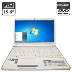 Ноутбук Packard Bell TJ66 / 15.6" (1366x768) TN / Intel Pentium T4300 (2 ядра по 2.1 GHz) / 4 GB DDR2 / 320 GB HDD / nVidia GeForce G210M, 512 MB GDDR3, 64-bit / WebCam / DVD-ROM
