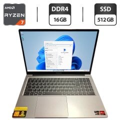 Новий ноубук Acemagic Kronbook AX16 Pro / 16.1" (1920x1080) IPS / AMD Ryzen 7 5825U (8 (16) ядер по 2.0 - 4.5 GHz) / 16 GB DDR4 / 512 GB SSD M.2 / AMD Radeon Vega 8 Graphics / WebCam / Коробка Windows 11 Pro