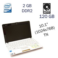 Нетбук Б класс Asus 1005HAG / 10.1" (1024x768) TN / Intel Atom N450 (1 (2) ядра по 1.66 GHz) / 2 GB DDR2 / 120 GB HDD / Intel HD Graphics / WebCam