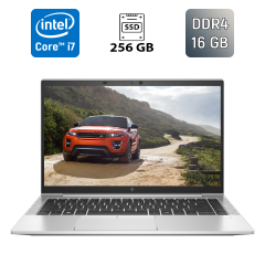 Ультрабук Б-класс HP EliteBook 840 G8 / 14" (1920x1080) IPS / Intel Core i7-1185G7 (4 (8) ядра по 3.0 - 4.8 GHz) / 16 GB DDR4 / 256 GB SSD / Intel Iris Xe Graphics / WebCam / TouchID / Windows 10