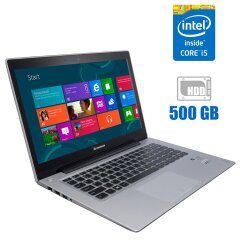 Ультрабук Б-клас Lenovo IdeaPad U430 / 14" (1920x1080) TN Touch / Intel Core i5-4210U (2 (4) ядра по 1.7 - 2.7 GHz) / 8 GB DDR3 / 500 GB HDD / nVidia GeForce GT 730M, 2 GB DDR3, 64-bit / WebCam