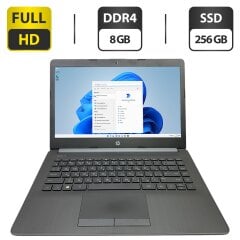 Ультрабук HP 14-cm0970nd / 14" (1920x1080) IPS / AMD Ryzen 5 2500U (4 (8) ядра по 2.0 - 3.6 GHz) / 8 GB DDR4 / 256 GB SSD / AMD Radeon Vega 8 Graphics / WebCam