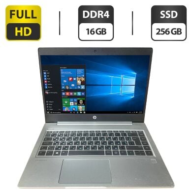 Ультрабук HP ProBook 445R G6 / 14" (1920x1080) IPS / AMD Ryzen 3 2200U (2 (4) ядра по 2.5 GHz) / 16 GB DDR4 / 256 GB SSD / AMD Radeon Vega 3 Graphics / WebCam
