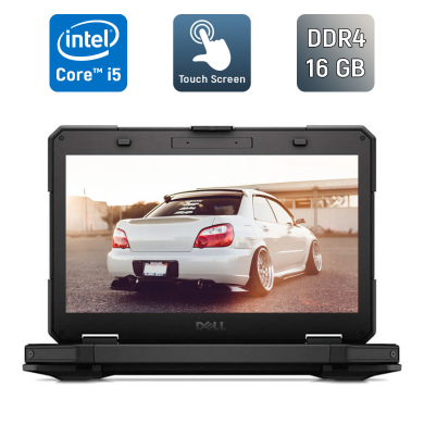 Захищений ноутбук Dell Latitude 14 Rugged 5414 / 14" (1920x1080) IPS Touch / Intel Core i5-6300U (2 (4) ядра по 2.4 - 3.0 GHz) / 16 GB DDR4 / 512 GB SSD / Intel HD Graphics 520 / TouchID / Windows 10