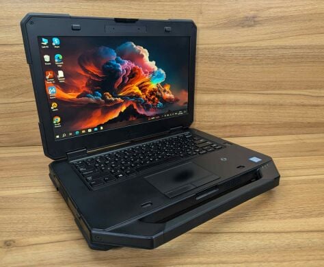 Защищенный ноутбук Dell Latitude 14 Rugged 5414 / 14" (1920x1080) IPS Touch / Intel Core i5-6300U (2 (4) ядра по 2.4 - 3.0 GHz) / 8 GB DDR4 / 512 GB SSD / AMD Radeon R7 M360, 2 GB DDR3, 64-bit / Fingerprint / Windows 10