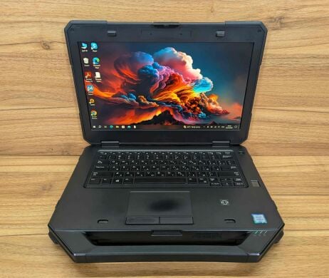 Защищенный ноутбук Dell Latitude 14 Rugged 5414 / 14" (1920x1080) IPS Touch / Intel Core i5-6300U (2 (4) ядра по 2.4 - 3.0 GHz) / 8 GB DDR4 / 512 GB SSD / AMD Radeon R7 M360, 2 GB DDR3, 64-bit / Fingerprint / Windows 10