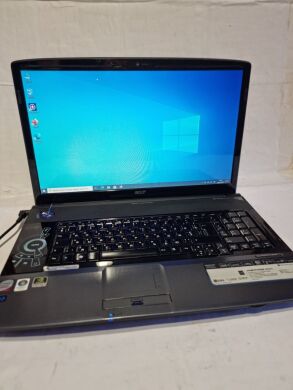 Ноутбук Acer Aspire 8930G / 18.4" (1920x1080) TN / Intel Core 2 Duo T6500 (2 ядра по 2.1 GHz) / 4 GB DDR3 / 128 GB SSD + 320 GB HDD / nVidia GeForce 9600M GT, 1 GB GDDR3, 128-bit / WebCam / АКБ не тримає Ноутбук Acer Aspire 8930G / 18.4" (1920x1080) TN / Intel Core 2 Duo T6500 (2 ядра по 2.1 GHz) / 4 GB DDR3 / 128 GB SSD + 320 GB HDD / nVidia GeForce 9600M GT, 1 GB GDDR3, 128-bit / WebCam / АКБ не тримає